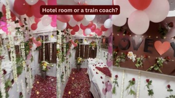 A honeymoon...on rails? This Indian Railways coach got a romantic makeover making travellers ask, is that even allowed?