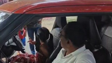 Telangana cop suspended for letting six-year-old granddaughter drive a car for Guinness World Record | Viral video