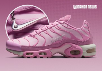 The Nike Air Max Plus Pink Rise Carries Chrome Charms