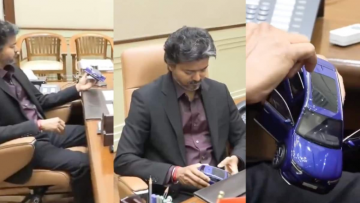 Vijay Plays With Miniature Car During EV Investment Meeting In Chennai, Video Goes Viral