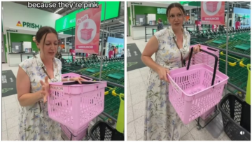 Pink Shopping Baskets At Grocery Store Help Singles Find Love In Finland