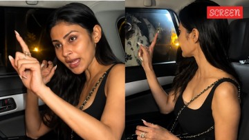 Visibly uncomfortable, Mouni Roy snaps at paparazzi: Band Karo