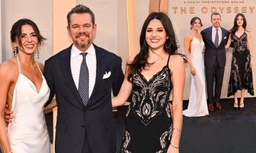 Matt Damon brings wife and daughter to The Odyssey premiere in NYC