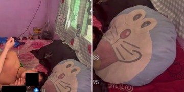 Doraemon plush goes viral in Thailand after wife uploads video of husband in bed with another woman