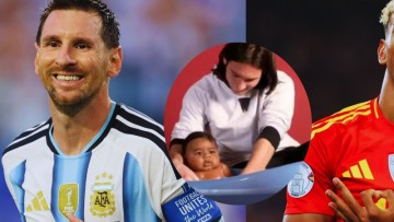 Messi bathed this baby 18 years ago in a commercial, now they face-off in FIFA finals