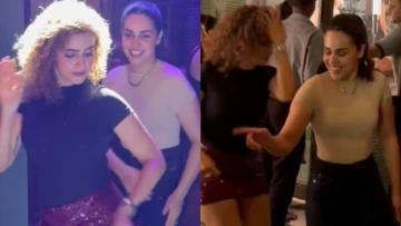 Sanya Malhotra, Naila Grewal Dance Their Hearts Out On Dhoom Machale, Chikni Chameli During Girls Night