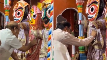 Doctors perform health checkup on Lord Jagannath before Rath Yatra. Watch viral video