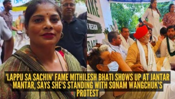 'Lappu Sa Sachin' fame Mithilesh Bhati joins protest at Jantar Mantar, extends support to Sonam Wangchuk