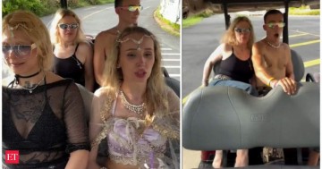 Viral video: Woman forgets she's driving, jumps off moving golf cart to rescue fallen passenger, leaving other two headed for a crash