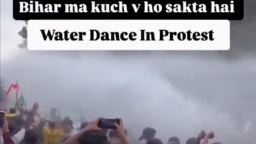 Viral Video: Patna Protesters Ask Police for Water Cannon to Beat the Heat, Break Into Dance