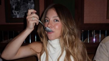 Sydney Sweeney Goes Topless Under Unbuttoned American Eagle Jacket