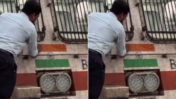 Indian Railways loco pilot sees dirty Tricolour on engine, his next move becomes a patriotic moment