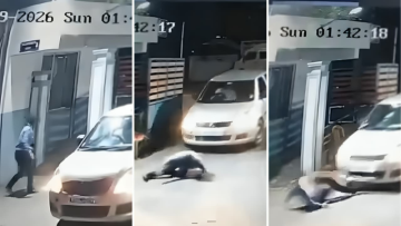 Bengaluru Guard's 'Spider-Man-Like' Escape From Crashing Car Goes Viral, Internet Is Stunned