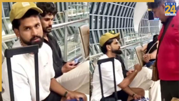 Shreyas Iyer spotted at airport like common man, but fan pulls off unique selfie request - Video goes viral