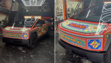 Tesla Cybertruck Gets Desi Makeover in US: 'Dekho, Magar Pyaar Se' Video Goes Viral