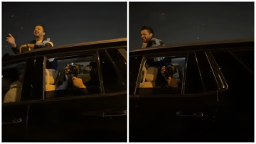 Atif Aslam sings Doorie from car sunroof after fans spot him during late-night drive
