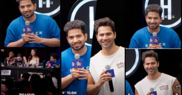 Samay Raina recreates Varun Dhawan's crooked smile, leaves Varun in splits; Samay's rumoured GF Medha Shankr as judge on IGL