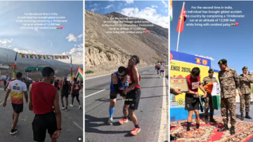 'Giving Up Is Not in the Blood': Man With Cerebral Palsy Completes 10km Run at 12,500 Feet