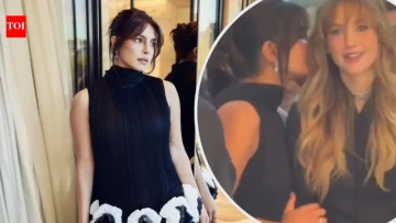 Priyanka Chopra stuns at fashion event; shares a fun moment with Jennifer Lawrence