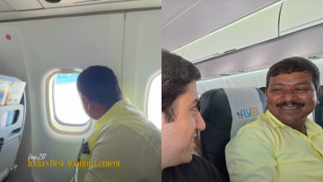 His Smile Is So Contagious": Man Gives Up Window Seat To Co-Passenger On His First Flight