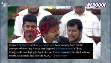 Did Tamil Nadu CM Vijay Say That He's Joining the NDA? No, Claim Is False!