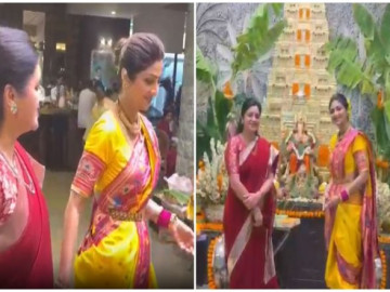 Ganesha Chaturthi 2026: Shilpa Shetty Bids Adieu to Bappa with Family, Dances to Dhol Beats