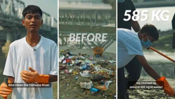 Four and Half Hours, 585 Kg of Waste and One Massive Yamuna Cleanup