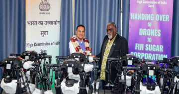India Takes Agri-Tech to Fiji, Gifts 12 Drones to Support Sugarcane Farmers