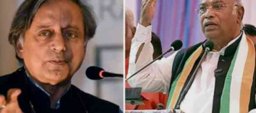 Tharoor Gets A Friendly Reminder From Kharge At Congress Meet