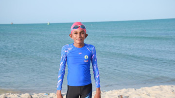 13-Year-Old S. Ishaan Makes Palk Strait Swimming History