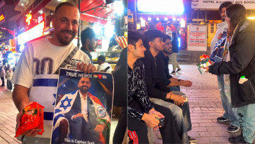 'He saved an airplane full of Israelis': Israeli tourists hail Smit Machchhar, hold posters for him in Manali