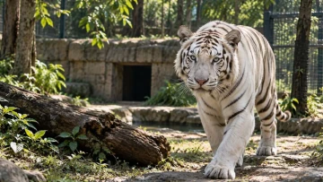 Dehradun Zoo Welcomes Uttarakhand’s First White Tiger ‘Tejas’ After 556 Km Journey