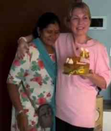 Russian Woman in Bengaluru Surprises Nanny With Her First Ever Birthday Cake