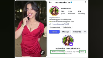Muskan Karia ₹390 Subscription Viral Claim: Is She Really Earning ₹13 Lakh a Month?