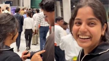 'Can I Touch You?': Abhishek Sharma's Female Fan Pokes Him In Disbelief As India Star Signs Her Hand