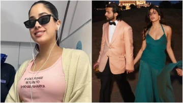 Janhvi Kapoor Makes Romance With Shikhar Pahariya Trendy And Quirky - See New Viral T-Shirt Message