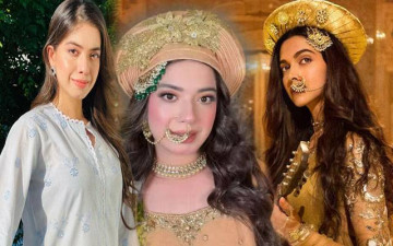 Arisha Razi Recreates Deepika Padukone’s Iconic Mastani Look, and It’s Giving Royal Vibes