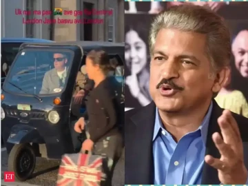 'UK ma riksha aavi gai chhe': Anand Mahindra shares video of an Indian auto-rickshaw on London streets, netizens call it 'reverse colonisation'