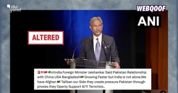 No, EAM S Jaishankar Didn't Claim To Have 'Afghan Taliban on Our Side'