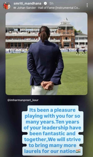 Smriti Mandhana Starts Her Captaincy With a Tribute to Harmanpreet
