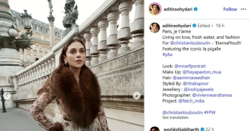 Aditi Rao Hydari Gives Paris Winter Style a Chic Desi Twist
