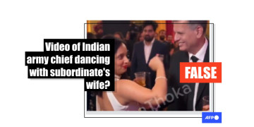 Fabricated video of Indian army chief dancing at party misleads online