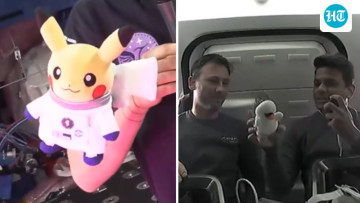 Pikachu aboard ISS: 5 times astronauts including Shubhanshu Shukla flew plush toys into space and why