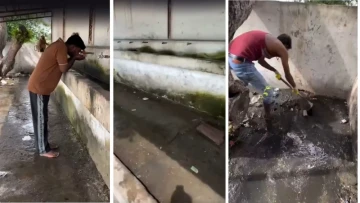 After Bittu Tabahi's River Cleaning Mission, Sagar's 'Ram Doots' Clean Filthy Drinking Water Facility At Temple Complex