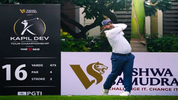Shubhankar Sharma opens four-shot lead at Kapil Dev Invitational Tour Championship