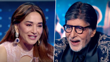 'KBC 18': Madhuri Dixit Joins Host Amitabh Bachchan for His Grand Birthday Special Episode