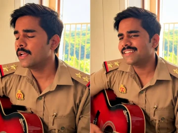 Indian police officer goes viral singing Pakistani hit 'Chalre Chalre Waal'