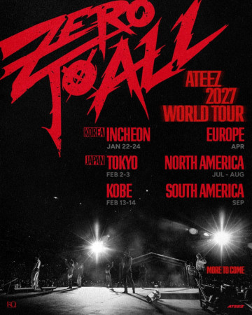 ATINY, Start Planning Your 2027 Already! ATEEZ Announces World Tour With 3 Incheon Shows in January, Global Stops Ahead and a New EP Dropping November 13