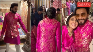 POV: The Garba Circle Gets a Bollywood Upgrade 💃 Ranveer Singh Joins Nita and Isha Ambani for a Viral Dance at Swadesh Eros Party