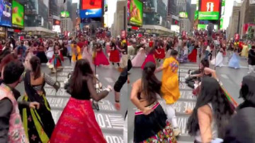 💃 Times Square Got a Gujarati Twist! New York Hit the Garba Floor This Navratri